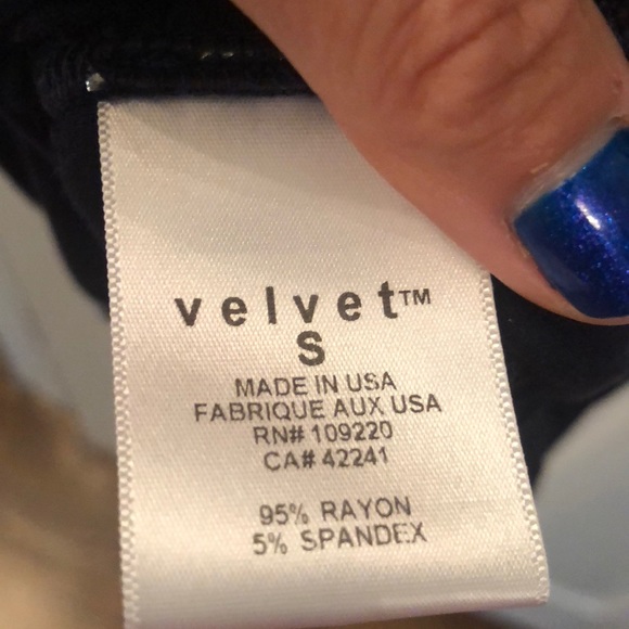 Velvet Cotton Navy Dress - Picture 5 of 5